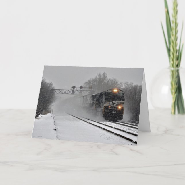 Tarjeta Festiva Pasaje de invierno (Anverso)