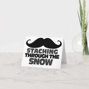 Tarjeta Festiva Pasar por la nieve