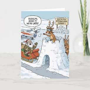 Tarjeta Festiva Pasarela Rudolph