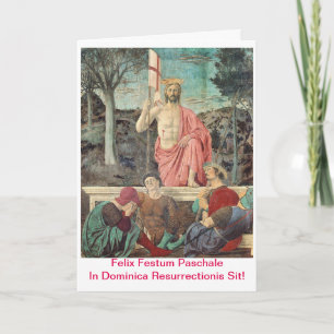 Tarjeta Festiva Paschalis Scida en Dominica Resurrectionis