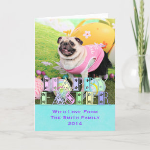 Tarjeta Festiva Pascua - barro amasado - Hannah