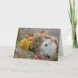 Tarjeta Festiva Pascua - Bebés "Feliz Pascua"