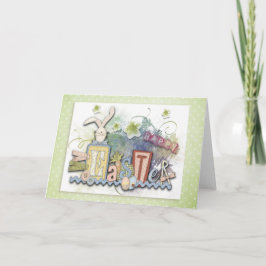 Tarjeta Festiva Pascua - "Bunny Country" - Personalizar