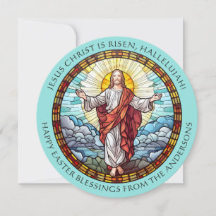 Tarjeta Festiva Pascua Católica Religiosa Jesús
