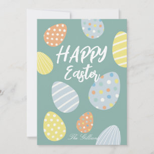 Tarjeta Festiva Pascua colorida y moderna