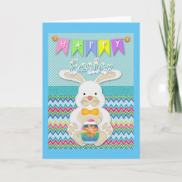 Tarjeta Festiva Pascua - Conejo dulce "Feliz Pascua"