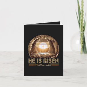 Tarjeta Festiva Pascua Cristiana Él ha Resucitado Jesús