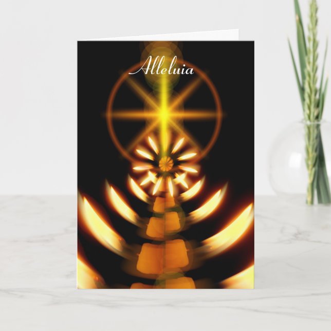 Tarjeta Festiva Pascua de Aleluya (Anverso)