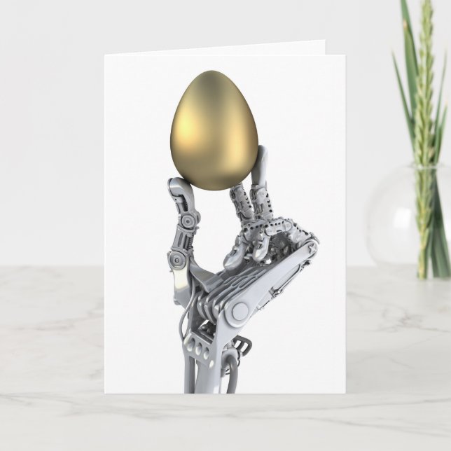 Tarjeta Festiva Pascua de alta tecnología (Anverso)