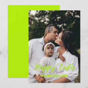 Tarjeta Festiva Pascua de fotos de la familia de guiones modernos