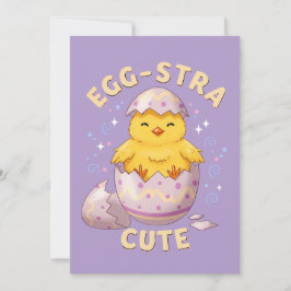 Tarjeta Festiva Pascua de pollo y conejito Guay