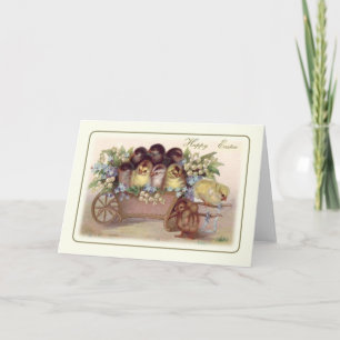 Tarjeta Festiva Pascua de Vintage