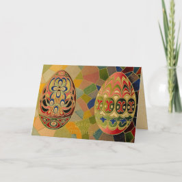 Tarjeta Festiva Pascua de Vintage