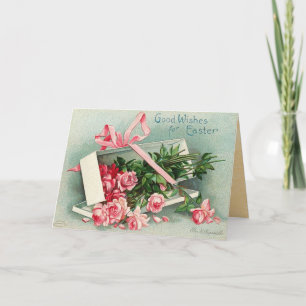 Tarjeta Festiva Pascua de Vintage