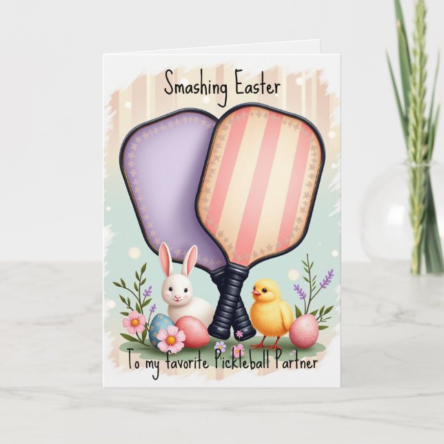 Tarjeta Festiva Pascua Dinks & Paddle Winks (Anverso)