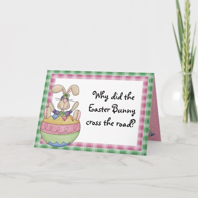 Tarjeta Festiva Pascua divertida (Anverso)
