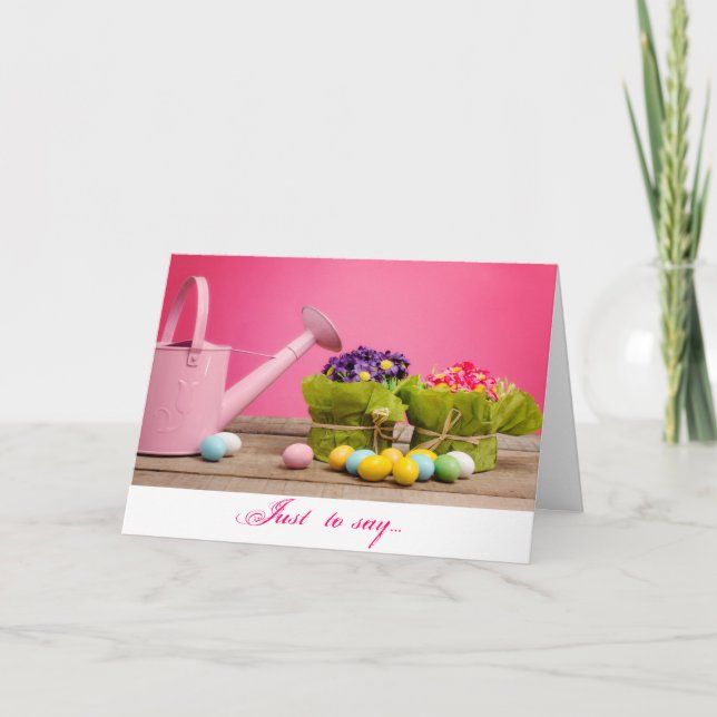Tarjeta Festiva ¡pascua feliz! (Anverso)