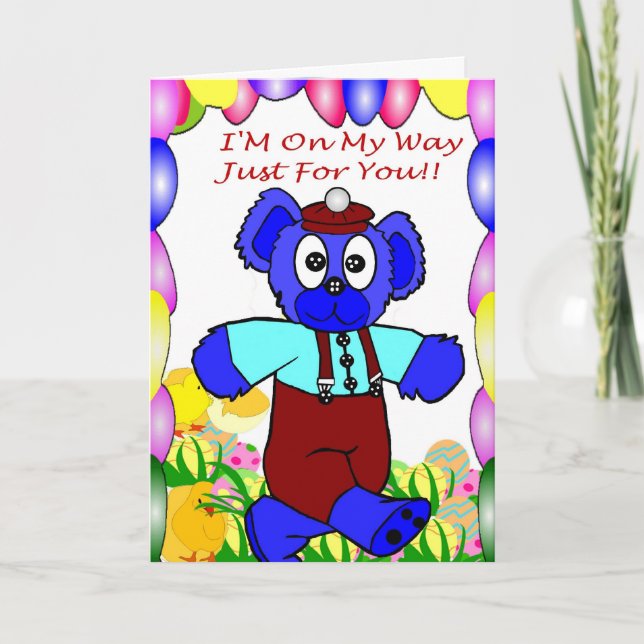 Tarjeta Festiva Pascua feliz (Anverso)