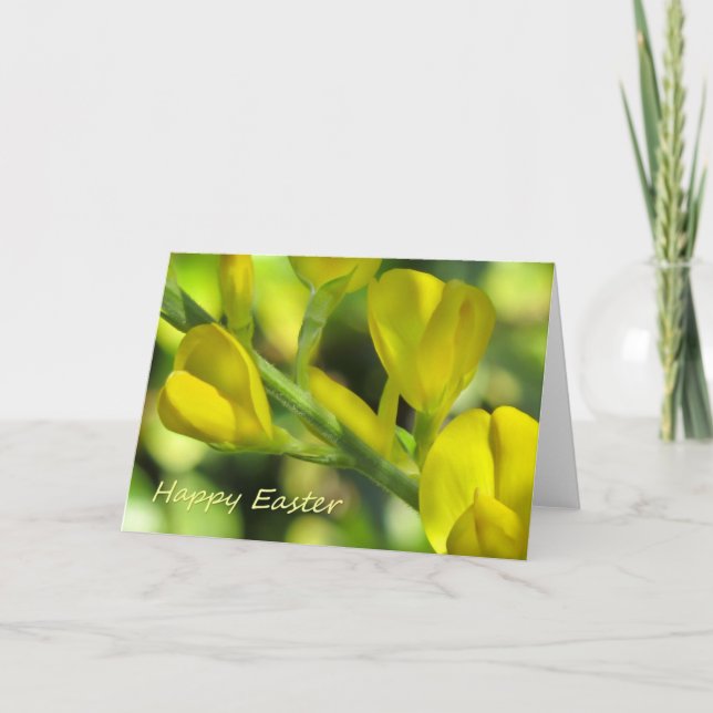 Tarjeta Festiva Pascua feliz (Anverso)