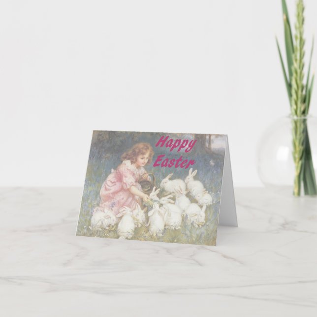 Tarjeta Festiva Pascua feliz (Anverso)