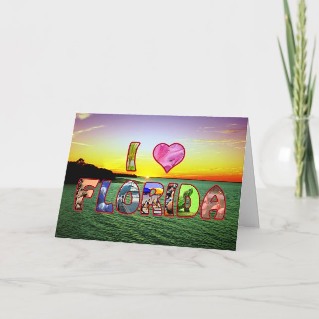 Tarjeta Festiva Pascua feliz Callie, *Heart* pintoresco la Florida (Anverso)