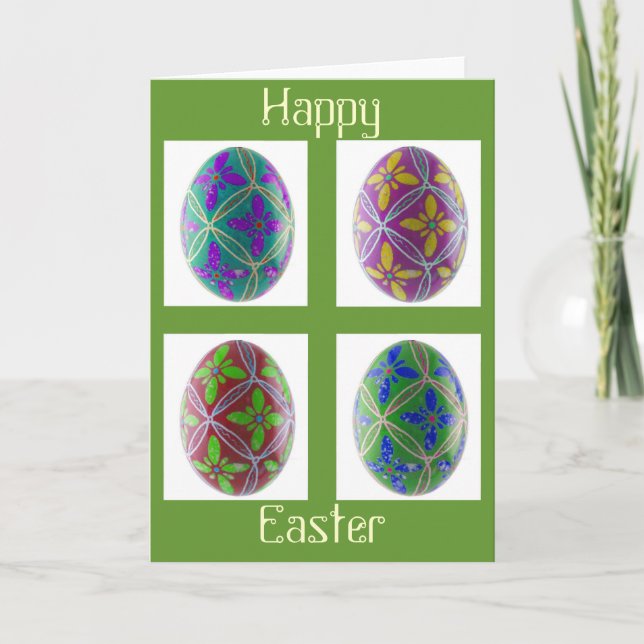 Tarjeta Festiva Pascua feliz Notecard (Anverso)