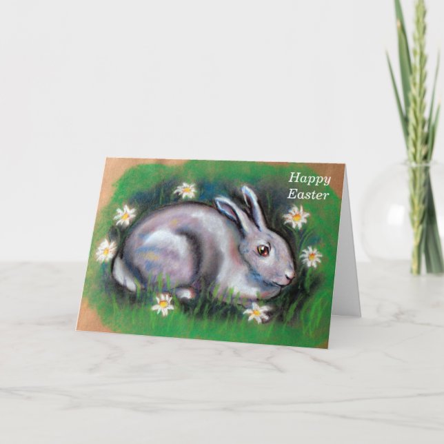 Tarjeta Festiva Pascua feliz Pascua (Anverso)
