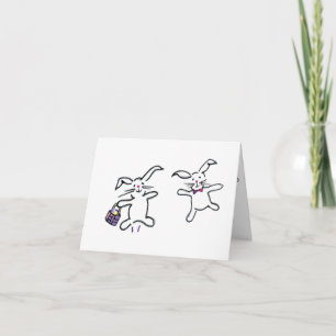 Tarjeta Festiva Pascua feliz, primavera feliz
