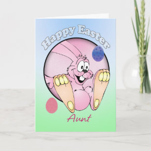 Tarjeta Festiva Pascua feliz - tía