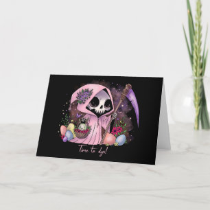 Tarjeta Festiva Pascua Grim Reaper