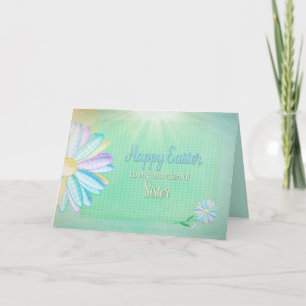 Tarjeta Festiva Pascua - margarita de la guinga - mi hermana