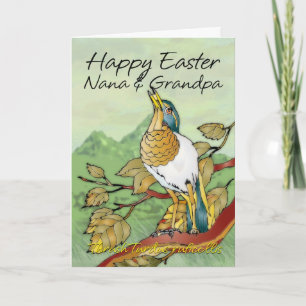 Tarjeta Festiva Pascua - Nana y abuelo