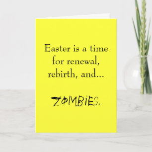 Tarjeta Festiva Pascua… una época para los zombis