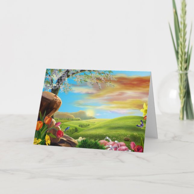 Tarjeta Festiva pascua-valle (Anverso)