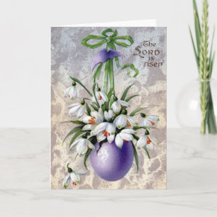 Tarjeta Festiva Pascua victoriana
