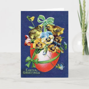 Tarjeta Festiva Pascua victoriana