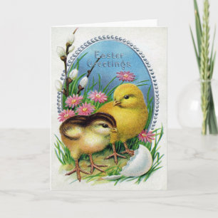 Tarjeta Festiva Pascua victoriana