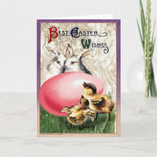 Tarjeta Festiva Pascua victoriana