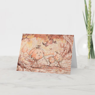 Tarjeta Festiva Paseo de calabaza