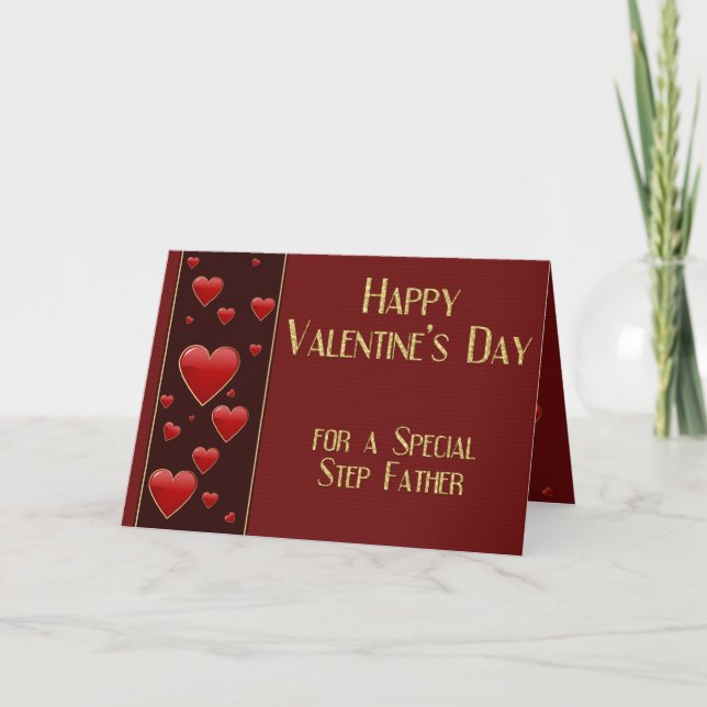 Tarjeta Festiva Paso especial Padre Masculine Valentcard (Anverso)