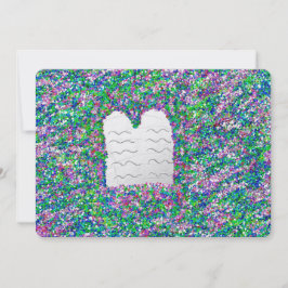 Tarjeta Festiva Passover Pesach Diez Mandamientos