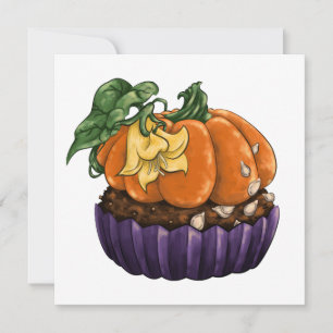 Tarjeta Festiva Pastel de calabaza