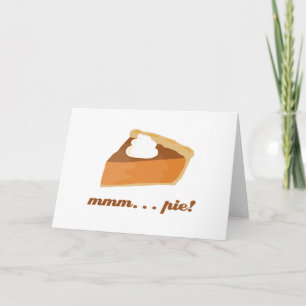Tarjeta Festiva ¡Pastel de calabaza -… empanada mmm!