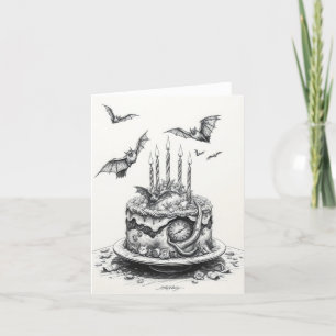 Tarjeta Festiva Pastel de gótico
