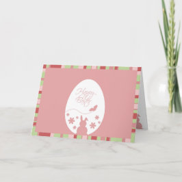 Tarjeta Festiva Pastel de Huevos de Pascua Feliz