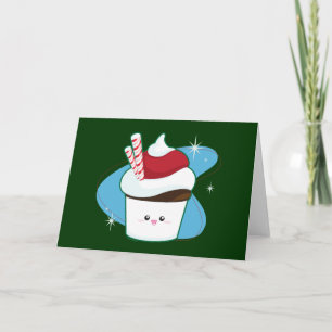 Tarjeta Festiva Pastel de menta