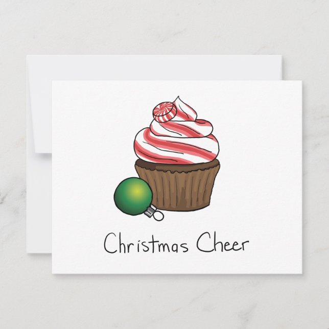 Tarjeta Festiva Pastel de navidades (Anverso)