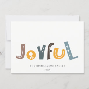 Tarjeta Festiva Pastel Escandinavo Amarillo Gris Texto Alegre Navi