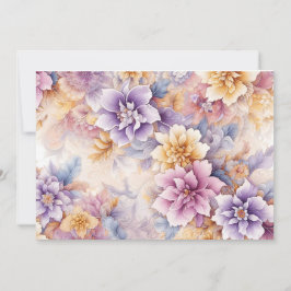 Tarjeta Festiva Pastel Floral Card Pack x 10