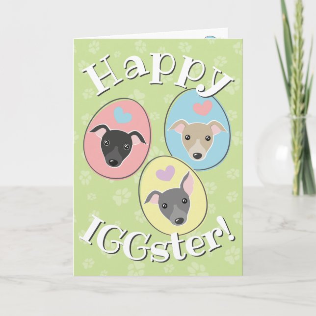 Tarjeta Festiva Pastel Huevos de Pascua Divertido Personalizado de (Anverso)